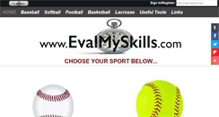 Desktop Screenshot of evalmyskills.com